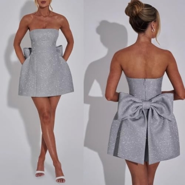 Shop Silver Sparkle Cocktail Dress for Stunning Nights