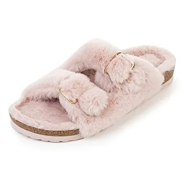 FITORY Women's Stylish Open Toe Slippers for All Seasons