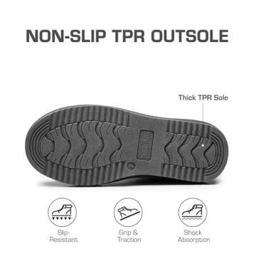 DREAM PAIRS Ankle Winter Mini Boots for Women Genuine Suede Faux Fur Lining Water Resistant Warm Snow Boots Slip On Memory Foam Comfort Booties FuzzyClassic,Size 8,Grey,SDSB2405W