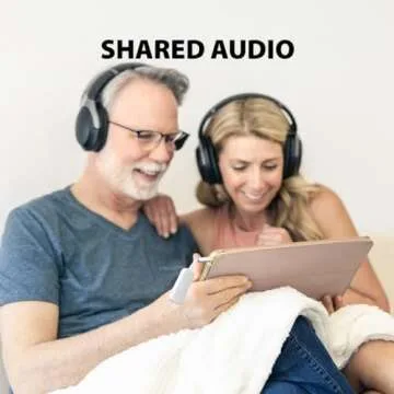 Avantree Relay - Premium Airplane Bluetooth 5.3 Adapter, Supports 2 AirPods or Headphones with aptX Adaptive & Low Latency, 3.5mm AUX Jack Wireless Audio Transmitter for Planes, Airline, Travel, TV