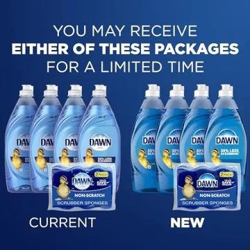 Dawn Ultra Dish Soap with Non-Scratch Sponge Bundle 4x19.4 Fl oz