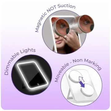 Stylideas Glow and Go Travel Mirror with LED Lights