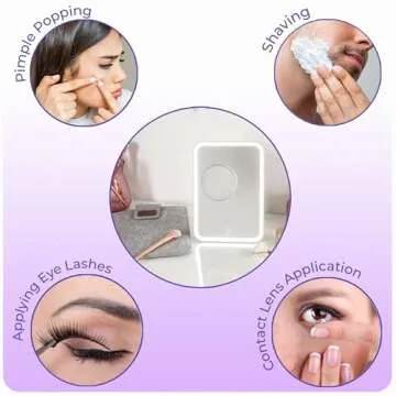 Stylideas Glow and Go Travel Mirror with LED Lights