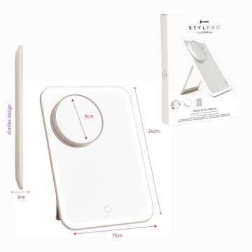 Stylideas Glow and Go Travel Mirror with LED Lights