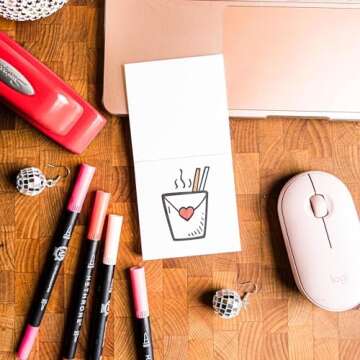 A Brighter Year The Original Adult Mini Coloring Book - XOXO Valentine Edition - 3” x 3” Pocket Size, 50 Pages, Lay Flat Binding, Thick Paper, No Bleeding - Stress/Anxiety Relief - Relaxation, Gift