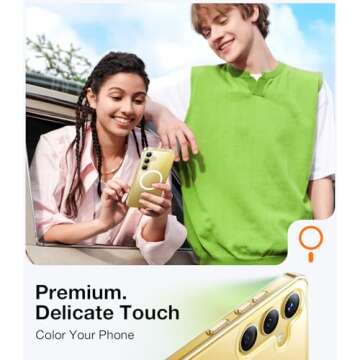 TORRAS Magnetic Guardian Designed for Samsung Galaxy S24 Case 6.2" Compatible with MagSafe, Never Yellowing, Military Grade Drop Tested Hard Back Slim Protective Clear Case for Samsung S24 Case, Clear