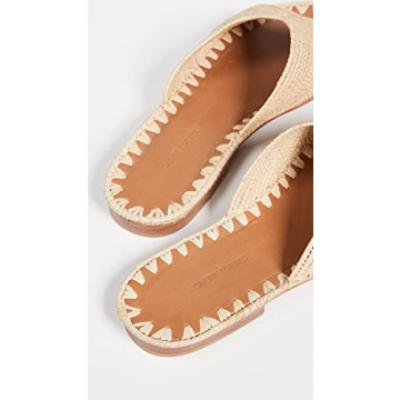 Carrie Forbes Women's Salon Slides Comfortable Tan Sandals