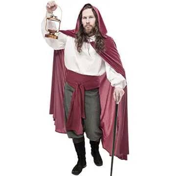 SATINIOR Halloween Pirate Costume Accessories Bandana Headscarf, Sash Belt for Women and Men(Wine Red)