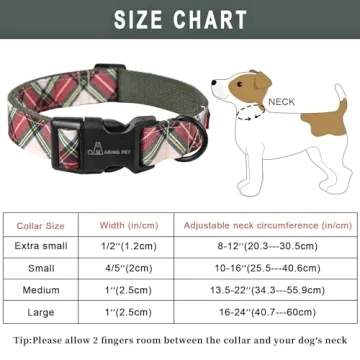 Christmas Dog Collar for Small Medium Dogs - ARING PET