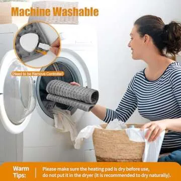 2024 “Warm Sunshine” Heating Pad for Back, Cramps, Abdomen, Knee and Leg Pain Relief, FSA HSA Safe Eligible, Mothers Day Gifts, Auto-Off, Machine Washable, Moist Dry Heat Options, XL 12"x24"