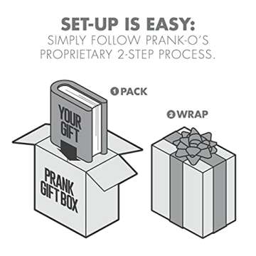 Prank-O Toilet Meadow Prank Gift Box – Empty Box for Wrapping Real Presents – Hilarious Fake Packaging for Birthdays, Christmas, and Holidays – Fun Gag Gift Box for Men, Women, and Kids