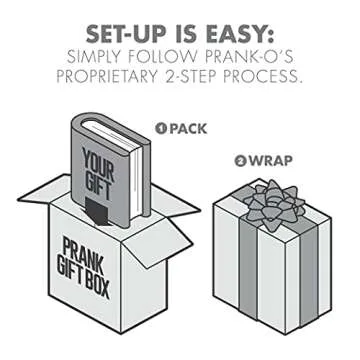 Prank-O Toilet Meadow Prank Gift Box – Empty Box for Wrapping Real Presents – Hilarious Fake Packaging for Birthdays, Christmas, and Holidays – Fun Gag Gift Box for Men, Women, and Kids