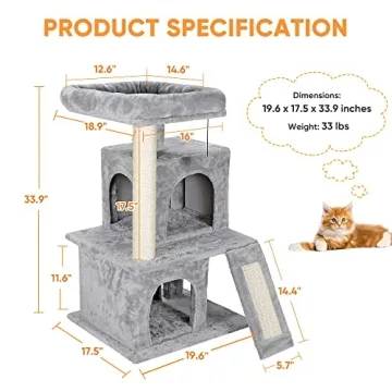 Nova Microdermabrasion Cat Tree for Small Cats and Kittens