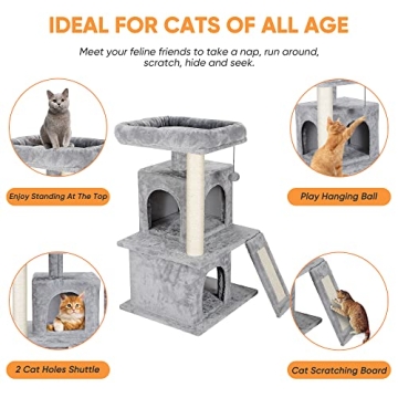Nova Microdermabrasion Cat Tree for Small Cats and Kittens