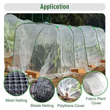 Durable Aierden Greenhouse Hoops for Plant Protection