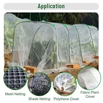 Durable Aierden Greenhouse Hoops for Plant Protection