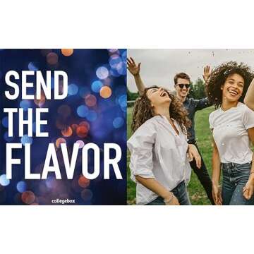 COLLEGEBOX Snack Box 50 Count Variety Care Package Gift