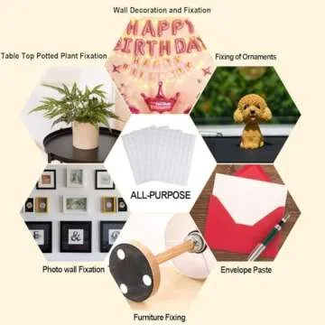 JANYUN Double Sided Sticky Dots Stickers Removable Round Putty Clear Sticky Tack No Trace Sticky Putty Waterproof Small Stickers for Festival Decoration (20mm, Clear, 280)