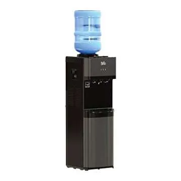 Brio Limited Edition Top Loading Water Cooler Dispenser - Hot & Cold Options, Stylish Black Stainles...