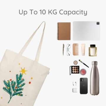 Ecoright Women's Tote Bag - Eco Friendly Canvas Shopping Bag