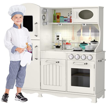 Wooden Play Kitchen - Engaging Pretend Playset for Children