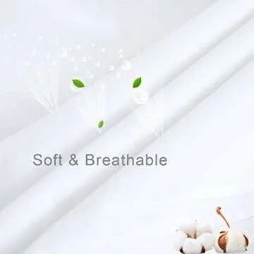 White Pillow Shams Set of 2 Ruffled Queen Pillowcases Shabby Chic Lace Farmhouse Ruffle Country French Victorian Princess Frilly Pillow Cover Protector Pure Cotton Pintuck Pretty Cute 20x30