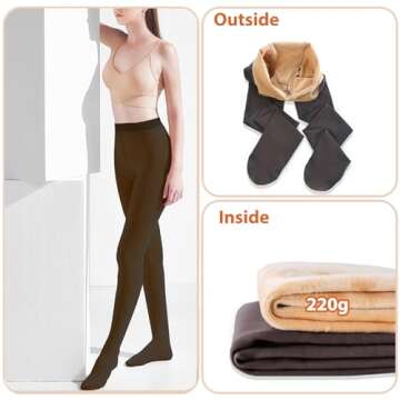 WILDROOMS Women's Warm Thermal Tights for Winter