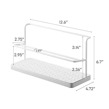 Yamazaki Two Tier Bottle Drying Rack for Stylish Kitchens