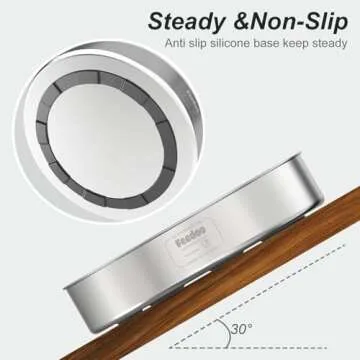 Slow Feeder Dog Bowl, Double-Layer Food-Grade Stainless Steel, Heavy Duty with Non-Slip Rubber Base, 2Cups Capacity for Medium Dogs to Slow Down Eating