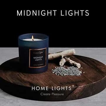 Scented Jar Candle with Favorite Natural Fragrances - Quality Soy Wax, Smokeless Cotton Wick, Long L...