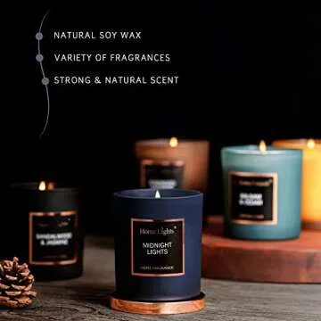 Quality Soy Wax Scented Candle with Natural Fragrances