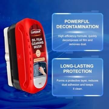 Effective CAPEDIEM Automotive Oil Film Cleaning Brush