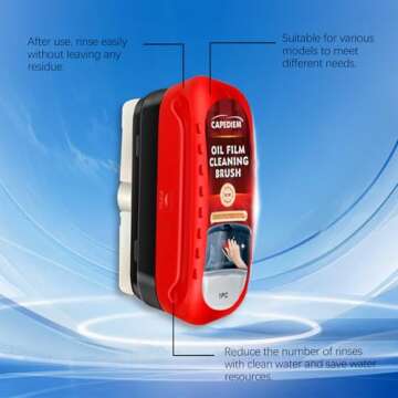 Effective CAPEDIEM Automotive Oil Film Cleaning Brush