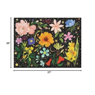 Galison Intergalactic Flora 1000 Piece Puzzle - Gift Worthy
