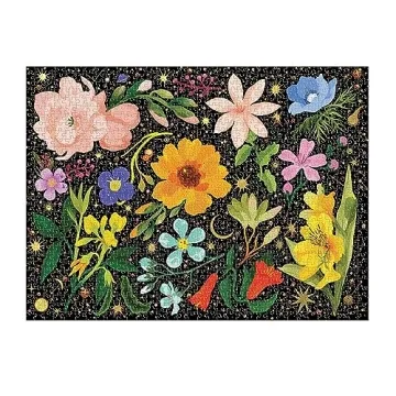 Galison Intergalactic Flora 1000 Piece Puzzle - Gift Worthy