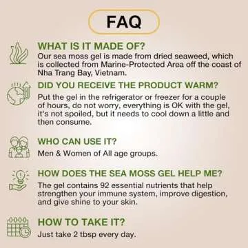 TrueSeaMoss Wildcrafted Irish Sea Moss Gel - Seamoss, Gut Health & Antioxidant Supports - Made in USA (MANGO/PINEAPPLE, Pack of 1)