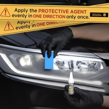 Headlight Restoration Kit - Professional Cleaner with Crystal Coating
