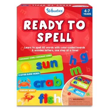 Skillmatics Preschool Learning Activity - Ready to Spell, Stage-Based Learning to Improve Vocabulary...
