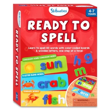 Skillmatics Ready to Spell Educational Toy for Ages 4-7