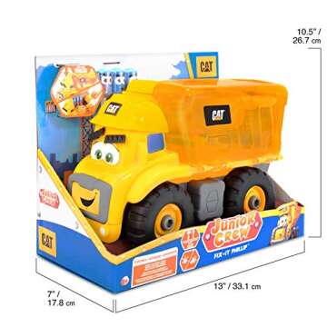 Cat Construction Junior Crew Fix-It Phillip Preschool Learning Set Construction Vehicle