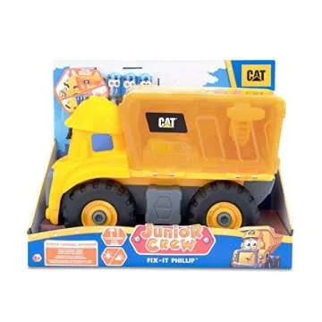 Cat Construction Junior Crew Fix-It Phillip Preschool Learning Set Construction Vehicle
