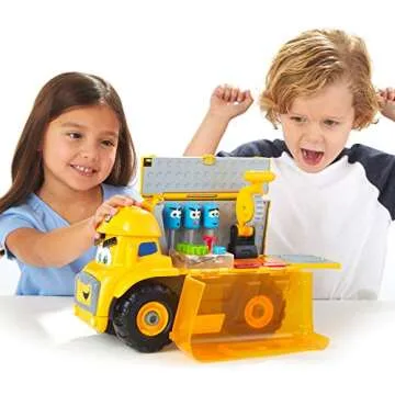 Cat Construction Junior Crew Fix-It Phillip Preschool Learning Set Construction Vehicle