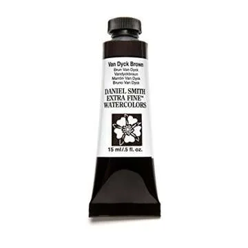 Daniel Smith Extra Fine Watercolor 15ml Paint Tube, Van Dyke Brown (284600110), 0.5 Fl Oz (Pack of 1)