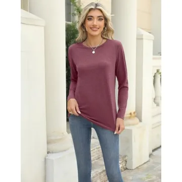Zeagoo Women's Long Sleeve Shirts 3-Pack for Stylish Living