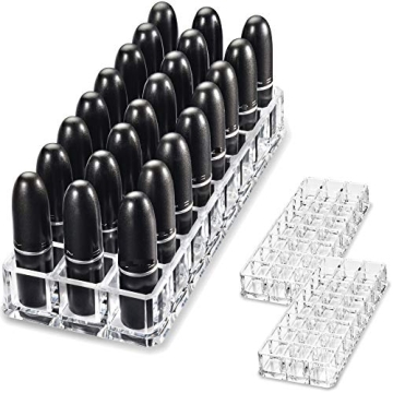 byAlegory Premium Beauty Organization Acrylic Lipstick Organizer & Beauty Container 24 Space Storage...