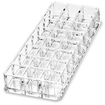 byAlegory Acrylic Lipstick Organizer for 24 Lipsticks