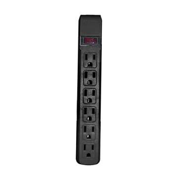 ACL 15 Feet Surge Protector with 6 Outlets and Rotating Plug