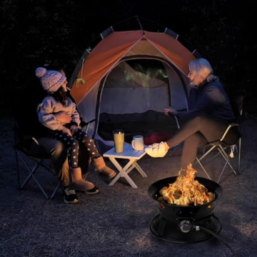 Portable Smokeless Fire Pit for Camping & Outdoor Living