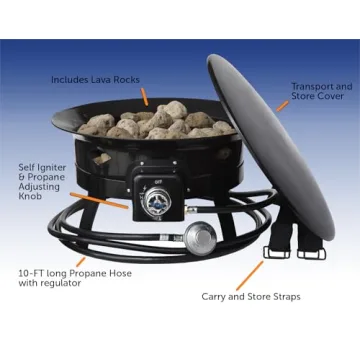 Portable Smokeless Fire Pit for Camping & Outdoor Living