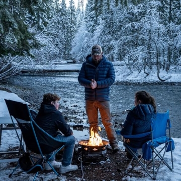 Portable Smokeless Fire Pit for Camping & Outdoor Living